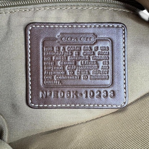 Y2k Coach Signature Patchwork‎ Brown Hampton Large Hobo 2006 Glam - Picture 8 of 8